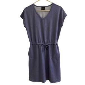 32 Degrees Cool Womens Dress Size Small Tee-dress Tie Waiste Purple Pockets